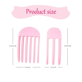 ChAusa 4 Pcs High Skull Artifact Styling Clips 3/6 Teeth Puffy Lazy Hair Clip No-Trace Hair Root Curlers for Volume Women Hair Styling Supplies