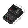 Sarini Mini Audio Mixer, USB, 2 Channel, Professional Soundboard Console