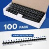 MYFULLY 100 Pack 19 Ring Plastic Comb Binding Spines |