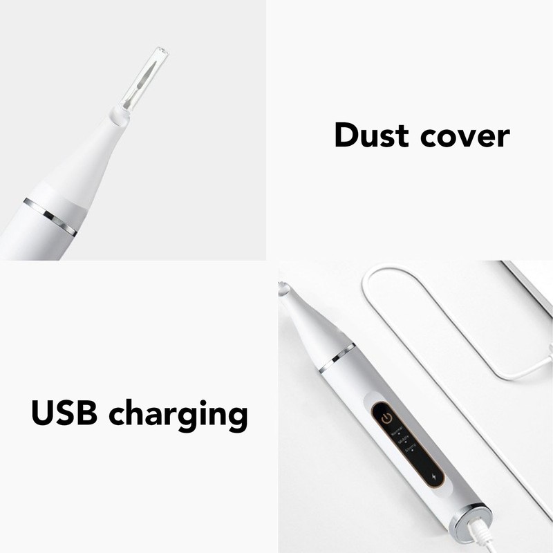 Electric Dental Calculus Remover 3 Modes LED IPX6 Waterproof Tartar