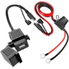 Nilight Waterproof Motorcycle USB 3.1Amp Quick SAE to USB Charger
