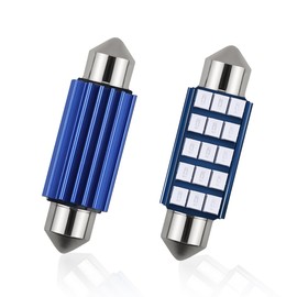 smilfuy 578 211-2 212-2 LED Extremely Bright Bulbs, 1.6" 6000K 2835 Chipsets 1200LM Led Interior Car Festoon Bulb, 569 6411 6451 41mm 42mm LED Bulbs for Interior Dome Map Door Lights (Blue, 2 PCS)