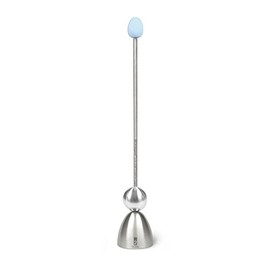 T2 TAKE TWO Take2 Clack Retro Egg Topper, Stainless Steel, Pink, Stainless Steel, light blue, 29 x 4.5 x 29 cm