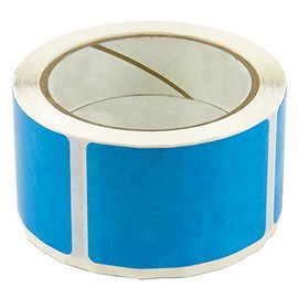 The Library Store Color Mist Heavy Duty Label Protectors 2 inches H x 3 inches L 250 per Roll (Blue)