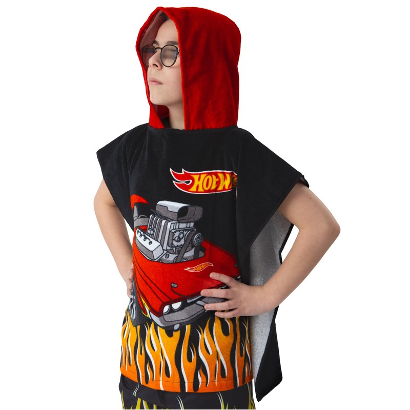 Hot Wheels Badeponcho Kinder, Monster Truck Badeponcho Jungen, Poncho Kinder