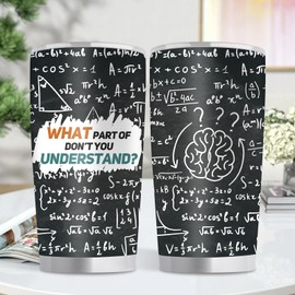 Goiicoln Irony Tumbler Gift, Math Teacher Gift, 20oz Math Travel Tumbler, Gifts for Teachers from Student, Funny Teachers Day Sarcastic Math Mugs Gift, 20oz Tumbler with Lid and Straw