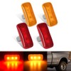 Nilight Wheel Fender Side Marker Lights 4 PCS 3 LED