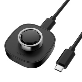 Compatible with Oura Ring Gen3 - Smart Ring Charger Size 11, Portable Safe Charging Dock with USB-C Cable