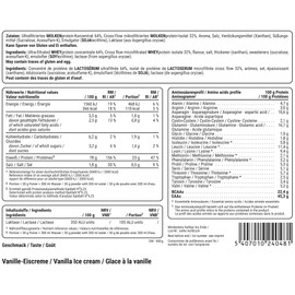 PEAK Delicious Whey Protein - 900 g Flavour Vanilla Ice Cream I 30 Servings I Powder I No Added Sugar I Whey Protein Rich in BCAAs & EAAs I with Digestive Enzyme Lactase