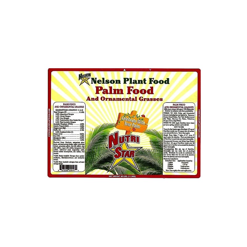 Nelson Plant Food - NutriStar Palm Food - 15 lb.