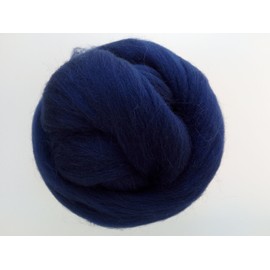 Navy Blue* 100% Merino Wool Giant Yarn Extreme Arm Knitting Felting Wool Tops Roving Bulky 50g - 4kg (80 g)
