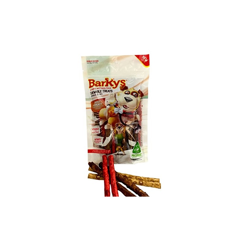 Barkys Chewable Treats Carnaza De Res, 25 piezas
