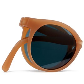 Cyxus Children's Sunglasses Foldable Fashion Polarised Sunglasses UV 400 for Driving Fishing Travel 6022, brown