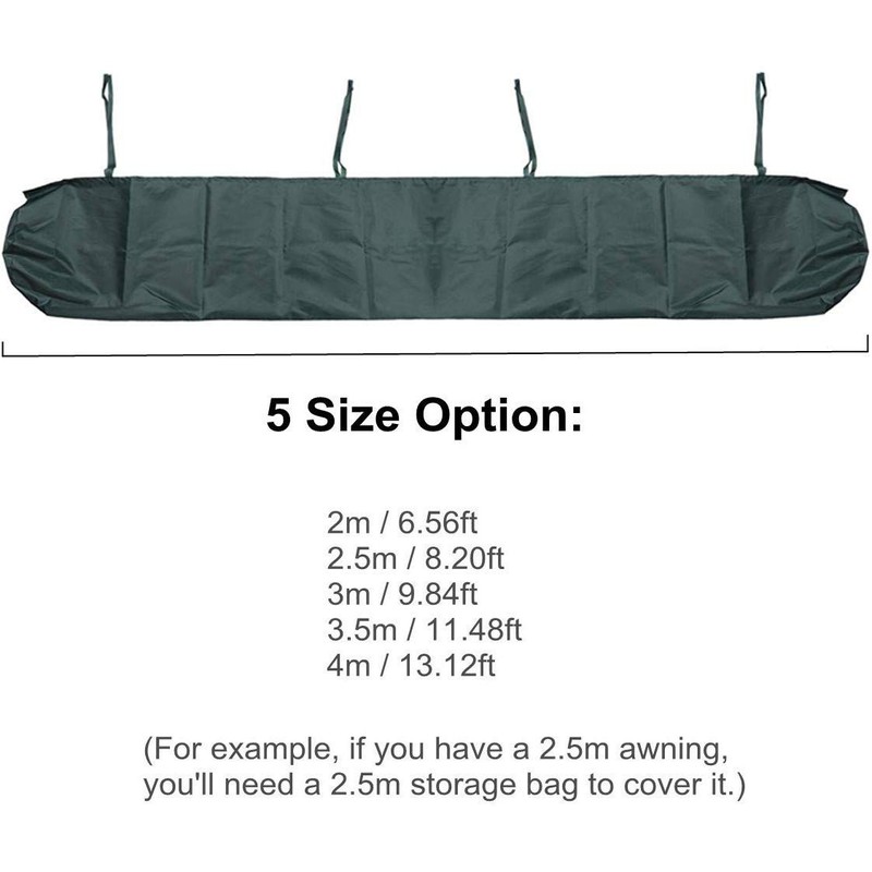 Awning Cover Protective Cover for Awnings Waterproof Green (5 m)