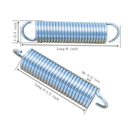 Sootim Replacement Plow Blade Trip Springs PUR1409 Fits Cy-Co SXS ATV UTV Plows Snowplows (Pair)