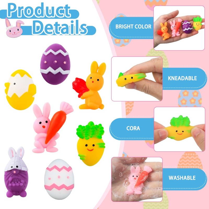 XIMISHOP 60PACK Pre Filled Easter Eggs with Party Favors Assortment