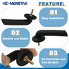 HZ-MONSTAR Front Windshield Hold Down Bracket Strap Hood Footman Loop