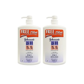 Johnson's PH5.5 2in1 Body Wash With Moisturizers 750ml + FREE 250ml x 2