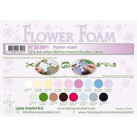 Leane Creatief Flower Foam Rubber 25.5091 Inches Pastel Violet (Pastel Purple)