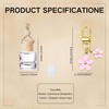 6 Pcs 8ml Hanging Car Diffuser Bottle,With Cherry Pendant, Refillable
