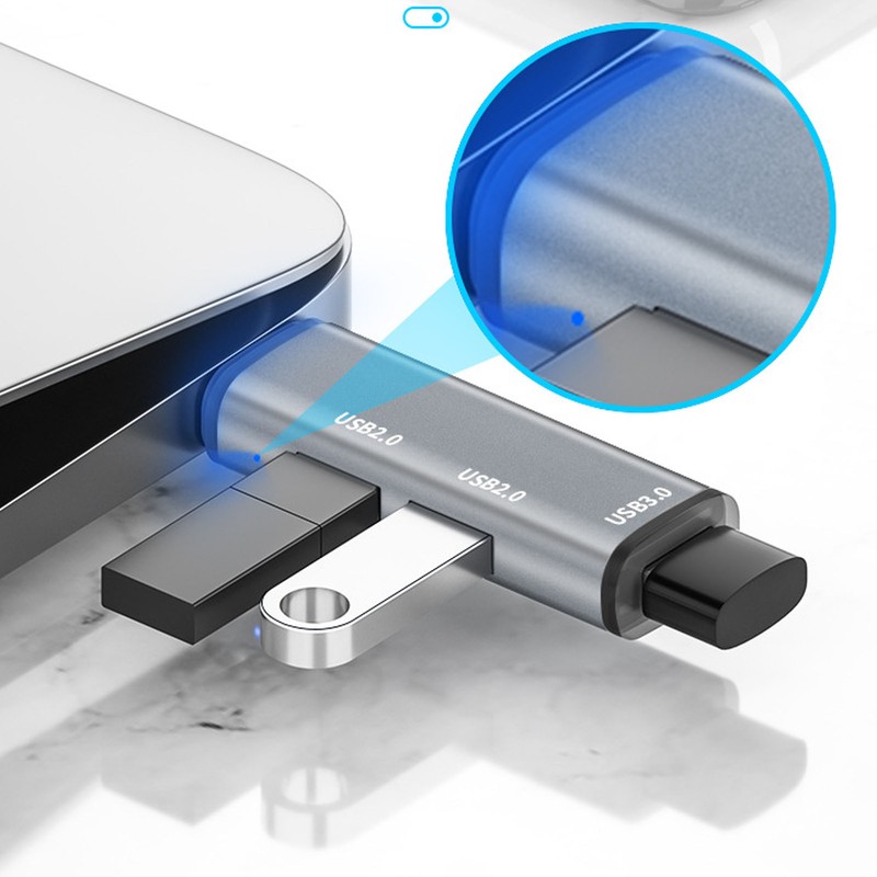 USB 3.0 Hub 3 Ports 5Gbps Transmission Plug and Play