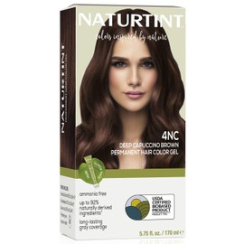 Naturtint 4NC Deep Cappuccino Permanent Hair Color (Pack of 1), Ammonia Free, Vegan, Cruelty Free, up to 100% Gray Coverage, Long Lasting Results (Packaging may vary)