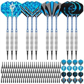 Deetenks Soft Tip Darts 18g 12pcs Soft Tip Professional Dart Set for Dartboard