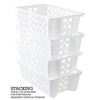 Organize Your Home Short Slide-It Baskets, 2 Pack, Stacking and