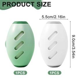 Reusable Lint Roller, 2Pcs Washable Sticky Roller, Pet Hair Remover, Silica Lint Roller Reusable for Clothes Lint Removal Sofas and Bedding(Green, White)