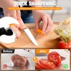 KimPump 6-in-1 Garden Tool & Kitchen Knife Sharpener with Ceramic,