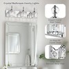 Danshinro Modern Crystal Bathroom Vanity Lights, 3-Lights Bathroom Light Fixtures