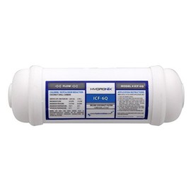 Hydronix ICF-6Q Inline Reverse Osmosis Post, Fridge & Ice Coconut GAC Water Filter 2 x 6, 1000 Gal, 1/4" QC Ports