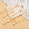 Poagoep Initial Letter Keychain for Women Gold Cute Heart Keyrings