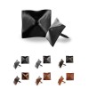 Borderland Rustic Hardware 100 Pack Square Pyramid Door Clavos Decorative