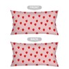 Strawberry Long Pillow Cases King Size Pillow Covers with Zipper,Spring