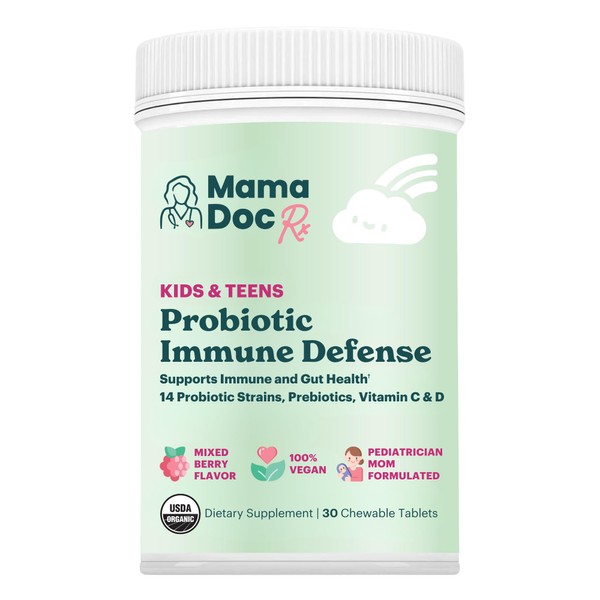 MamaDoc Rx Certified Organic Kids & Teens Probiotic Immune Defense