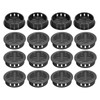 sourcing map 20Pcs 35mm/1.4in Air Vents Circular Soffit Vents, Black