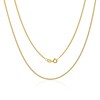 AKA Gioielli® - 925 Sterling Silver Gold-Plated Curb Chain 1.3