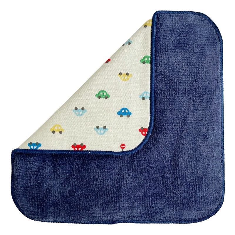 Smilish Matching Mini Towel Handkerchief, Car Pattern (5.9 x 5.9