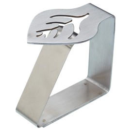Trimming Shop Table Cloth Clips for Outdoor Indoor Table Leaf Shape Tablecloth Holder Clip Stainless Steel Decorative Tablecover Clamp for Picnic Wedding Restaurant Camping Patio BBQ (4 Pack x 5.3cm)