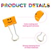 Foldback Clips, Pack of 40 Smile Clips, Metal, Paper Clips