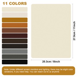 IANZE 2Pcs Leather Repair Patch, Self Adhesive Leather Repair Patch for Car Seats, Couches, Furniture, Sofa, Handbags, Office Chair (Beige)