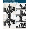 Rvdeaa Black X-Shape Wheel Chocks Stabilizer XL [Extended Allow Drill