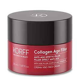 Korff Collagen Age Filler Gesichtscreme Globale Anti-Age Formel mit Age Filler Complex, Meereskollagen, Vitamin PP Anti-Falten-Wirkung, feuchtigkeitsspendend, Highlighter 50 ml