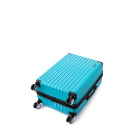 Rockland 3 Luggage Set, 2-Piece Hardside Spinner Wheel Uprights with Tote, Turquoise