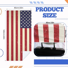 Hahafelt 2 Pack Car Seat Towel Covers with Storage Bag Seat Post Workout Sweat Washable Cover Non Slip for Car Towel for Dog Pet Workout Outdoor Sport Activities