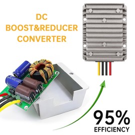 Areyourshop Waterproof Converter Regulator DC 8V-40V to 12V 20A 240W Booster/Buck Converter Step Down/Up Regulator Voltage Converter for On-Board Electrical Appliances,LED Light,Outdoor Lighting