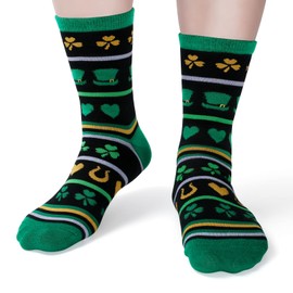Nucinzua St Patricks Day Socks, St Patricks Day Gifts For Women Novelty Socks Funny Gifts Idea For Teen Men Womens Boys Girls