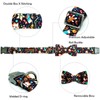 Lionheart glory Christmas Dog Bow Collar Gingerbread Man Print Dog