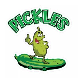 genetic/unbranded Food Truck Decals Pickles Restaurant & Food Concession Concession Sign Green - 48 in on Longest Side